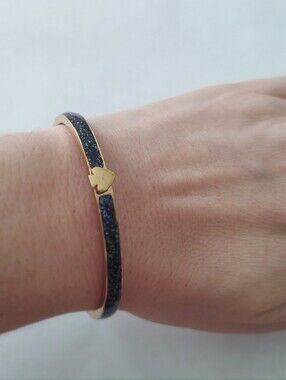 Kate Spade Blue Glitter Hinge Bracelet